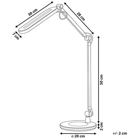 Lampada Da Scrivania A Led Grus Con Dimmer Metallo Nero - Foto 2