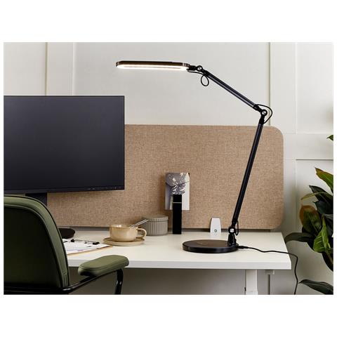 Lampada Da Scrivania A Led Grus Con Dimmer Metallo Nero - Foto 1