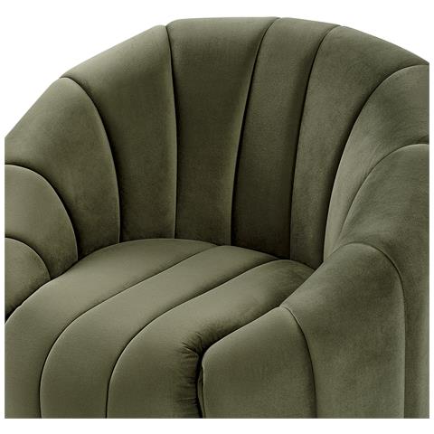 Poltrona Velluto Verde Scuro Malung - Foto 2