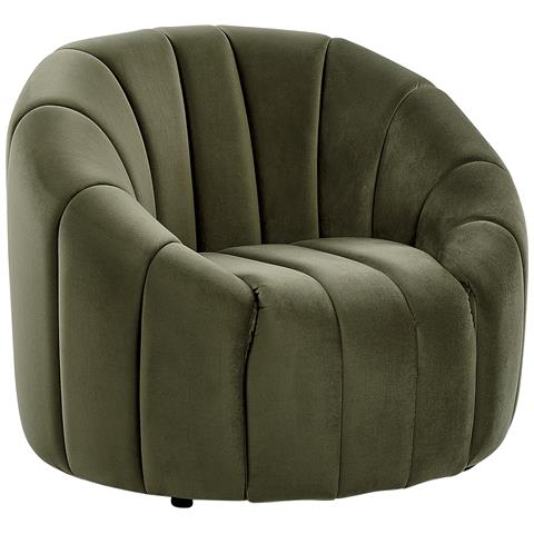 Poltrona Velluto Verde Scuro Malung - Foto 7
