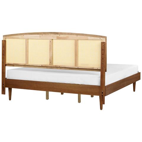 Letto Matrimoniale Legno Chiaro 180 X 200 Cm Varzy - Foto 2