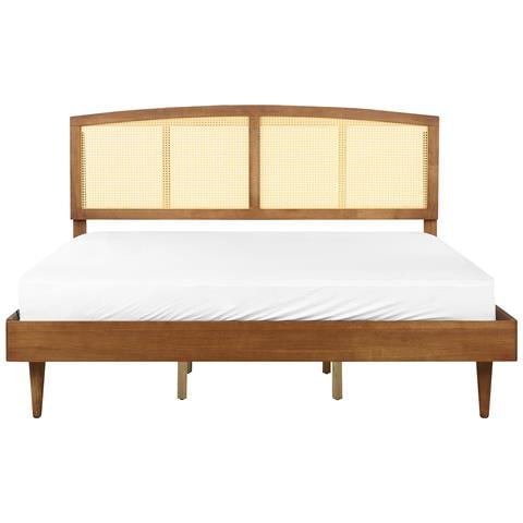 Letto Matrimoniale Legno Chiaro 180 X 200 Cm Varzy - Foto 8