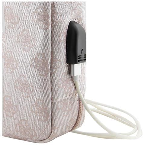 Borsello Da Viaggio Con Usb Modello Stripe 4g, Rosa - Foto 7