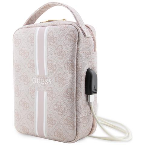 Borsello Da Viaggio Con Usb Modello Stripe 4g, Rosa - Foto 1