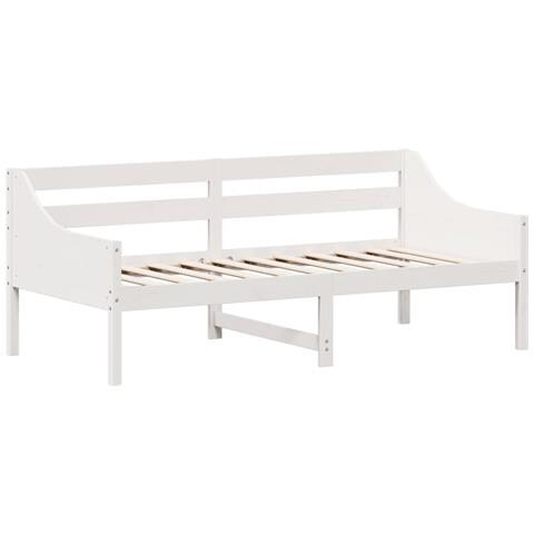 Dormeuse Bianca 90x190 Cm In Legno Massello Di Pino - Foto 2