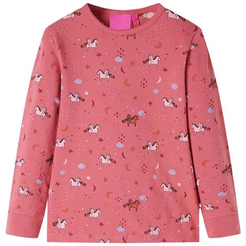 Pigiama Da Bambina A Maniche Lunghe Rosa Antico 104 - Foto 2