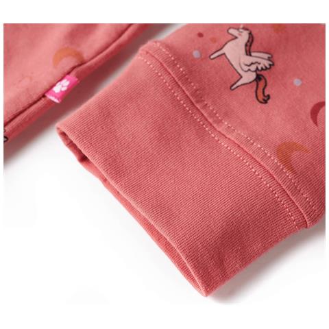 Pigiama Da Bambina A Maniche Lunghe Rosa Antico 104 - Foto 8