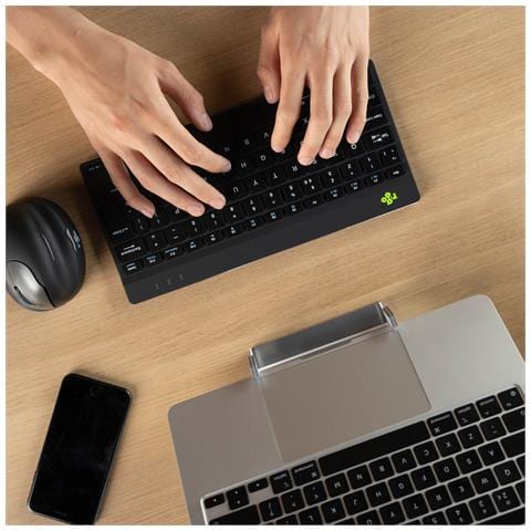 Tastiera Wireless RGOCODEWLBL (Layout Tedesco) Colore Nero - Foto 5