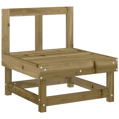 Set Salotto Da Giardino 7 Pz In Legno Impregnato Di Pino - Foto 2