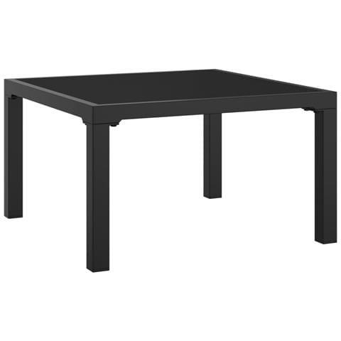 Poggiapiedi Da Giardino Con Cuscino In Polyrattan Nero E Grigio - Foto 2