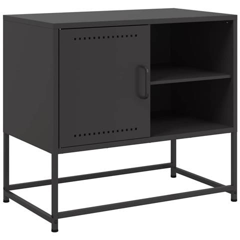 Mobile Tv Nero 68x39x60,5 Cm In Acciaio - Foto 1