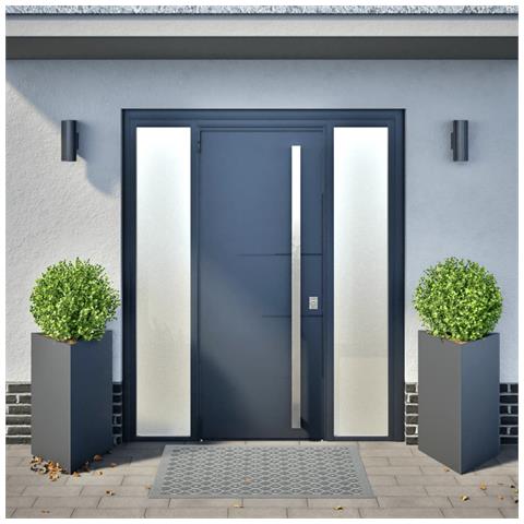 Fioriere 2 Pz Antracite Triangolari 50x43x75 Cm In Acciaio - Foto 2