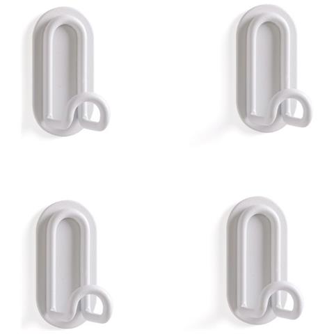 Ganci A Muro Appendiabiti Per Bagno Cucina Confezione Da 4 Beige - Foto 1