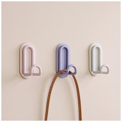 Ganci A Muro Appendiabiti Per Bagno Cucina Confezione Da 4 Beige - Foto 2