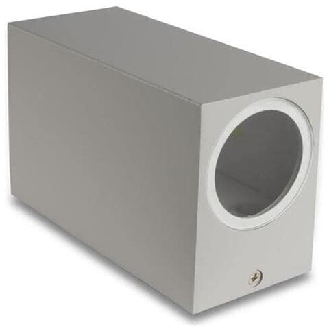 Applique Da Parete Interno Esterno Ip65 Porta Faretto Gu10 Es55g Grigio - Foto 2