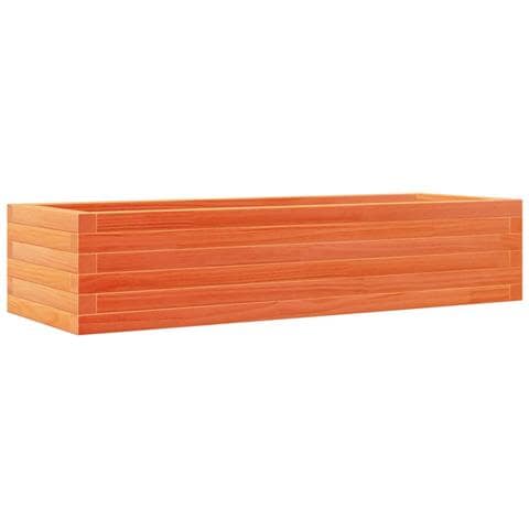 Fioriera Giardino Marrone Cera 110x40x23 Cm Legno Massello Pino - Foto 2