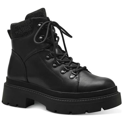 Black Casual Closed Booties Stivaletti Tessile Scarpe Donna Nero Eu 39, 1-26819-41 001 - Foto 1
