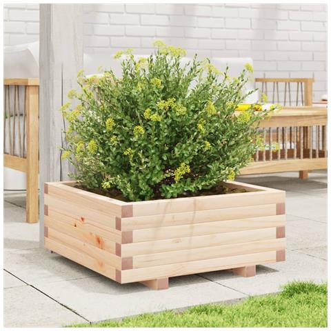 Fioriera da Giardino 60x60x26,5 cm in Legno Massello di Pino - Foto 2