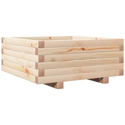 Fioriera da Giardino 60x60x26,5 cm in Legno Massello di Pino - Foto 1