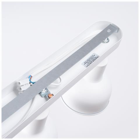 Lampada A Soffitto Elba 3 Bianco Sl. 1315 - Soppalco Lampade Da Soffitto Bianco 18.5x59x24 Cm - Foto 8