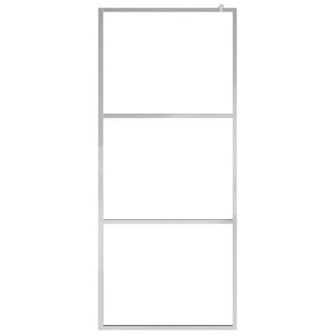 Parete Doccia con Mensola Cromo 100x195cm Vetro ESG e Alluminio - Foto 10