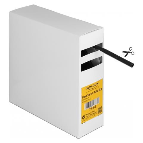 Scatola di per tubi termorestringenti con adesivo interno, rapporto di restringimento 3:1, 5 m x 4,8 mm nera - Foto 2