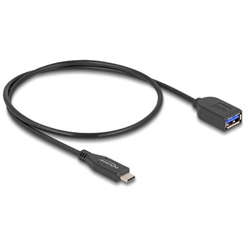Cavo coassiale USB 10 Gbps da USB Type-C maschio a Tipo-A femmina da 50 cm - Foto 2