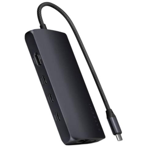 Adattatore Multiplo A 4 Porte Da Usb-c A Ethernet V3, Nero - Foto 1