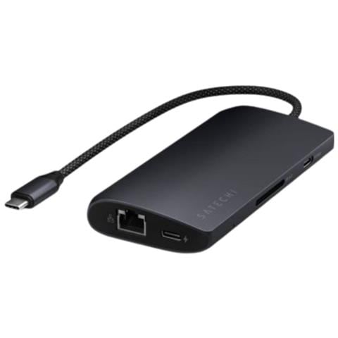 Adattatore Multiplo A 4 Porte Da Usb-c A Ethernet V3, Nero - Foto 2