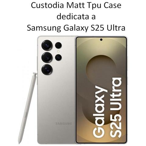 Custodia Tpu Silicone Cover Case Per Samsung Galaxy S25 Ultra Black - Foto 2