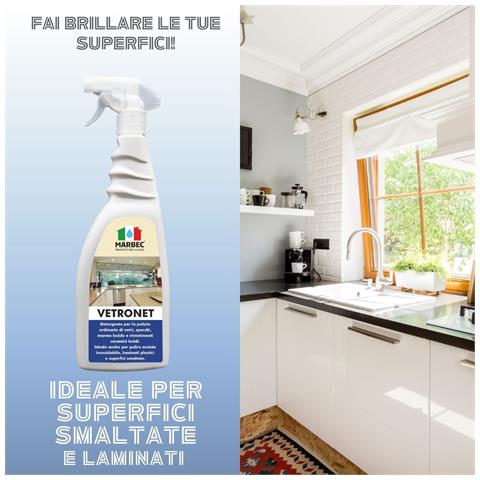 Vetronet 750ml - Come Pulire I Vetri E Le Superfici Lucide - Foto 5
