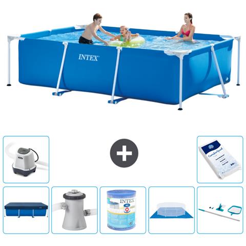 Piscina Fuori Terra - Rettangolo - 300x200x75 Cm - Blu - Include Accessori Coordinati A173 - Foto 1