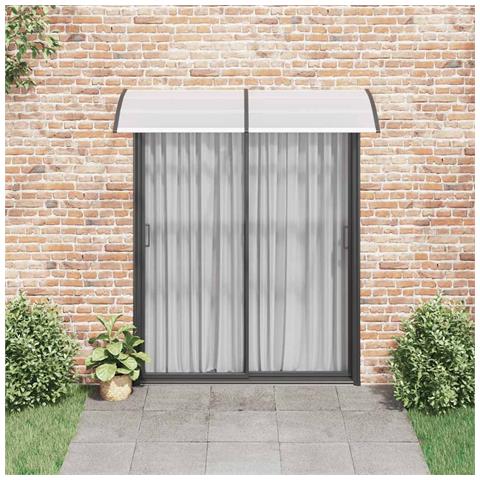 Lusso Casadino -  Pensilina Per Porta Nera E Trasparente 200x75 Cm In Pc - Foto 2