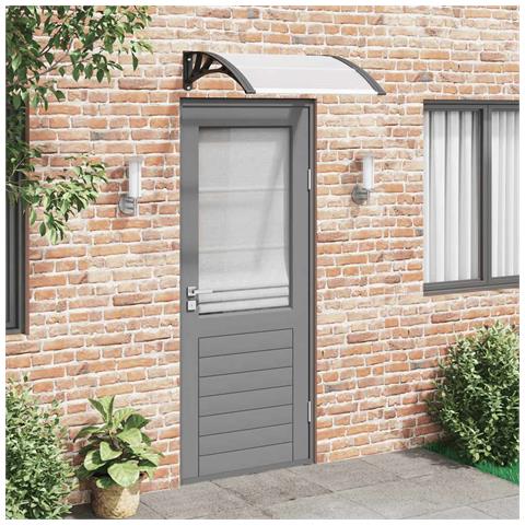 Lusso Casadino -  Pensilina Per Porta Nera E Trasparente 200x75 Cm In Pc - Foto 8