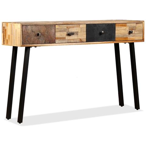 Tavolo Consolle In Legno Massello Di Teak 120x30x76 Cm - Foto 2