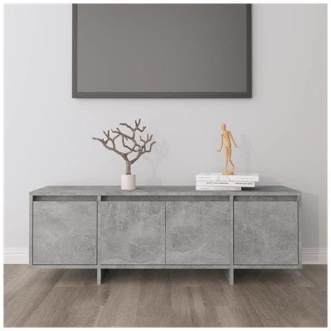Mobile Tv Grigio Cemento 120x30x40,5 Cm In Truciolato - Foto 8