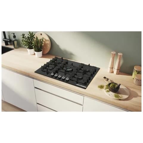 Serie 6 PPQ7A6I40 piano cottura Nero Da incasso 75.2 cm Gas 5 Fornello (i) - Foto 2