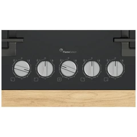 Serie 6 PPQ7A6I40 piano cottura Nero Da incasso 75.2 cm Gas 5 Fornello (i) - Foto 5