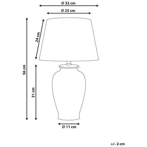 Lampada Da Tavolo Acrosso Porcellana Bianco - Foto 7