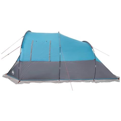 Tenda da Campeggio a Tunnel per 4 Persone Blu Impermeabile - Foto 8