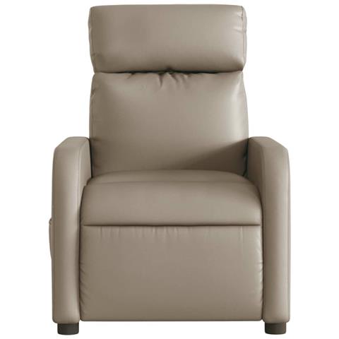 Poltrona Reclinabile Elettrica Cappuccino in Similpelle - Foto 9