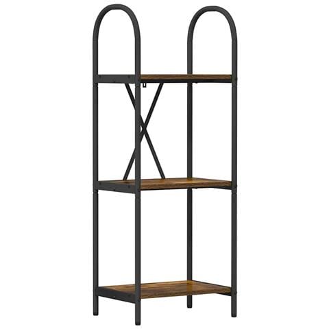 Libreria Rovere fumo 40 x 30 x 109 cm Legno multistrato - Foto 1