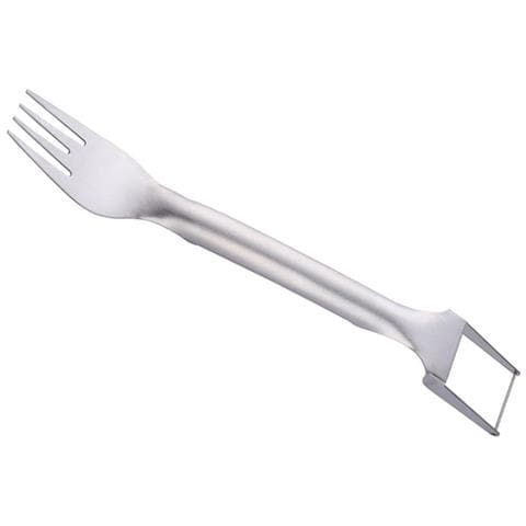 Forchetta Affettatrice Anguria In Acciaio Inossidabile - Utensile 2-in-1 Per Tagliare E Servire Frutta - Foto 2