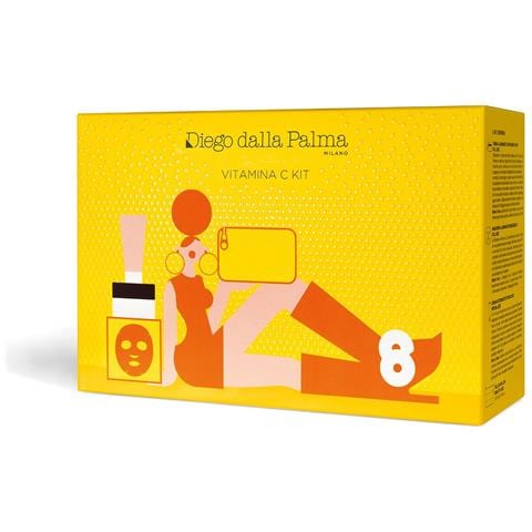 Kit Vitamina C Crema Illuminante Anti Rughe 24 Ore Full Size 50ml + Maschera Illuminante Energizzante Full Size + Crema Detergente Struccante Special Size 50ml + 1 Pz + Yellow Pillow-beauty Case 19,5 X 6,5 X15 Cm - Foto 4