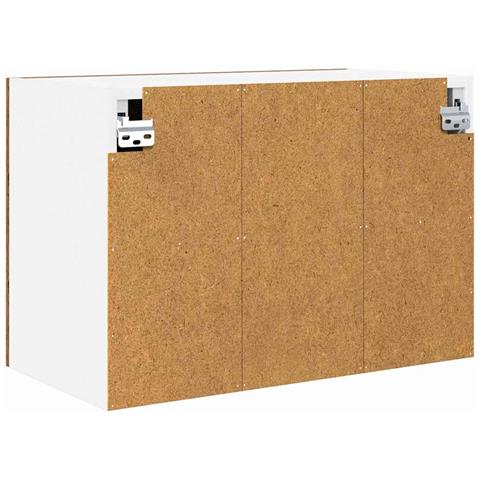 Armadio pensile con porta Riga 2 pcs Legno Antico e Bianco - Foto 9