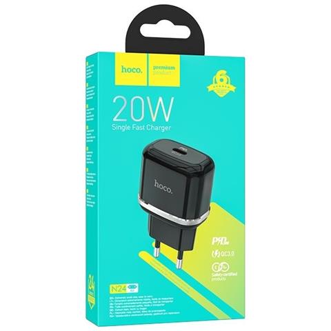 Caricabatterie Da Casa Originale N24 Usb-c Fast Charger 20w Black Per Smartphone - Foto 2