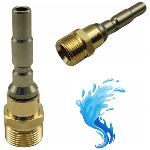 Adattatore Per Idropulitrice Compatibile Con Kranzle 1050 - Filettatura M22x1,5 14mm | Ottone Di Alta Qualità | Connessione Semplice E Durevole - Foto 1
