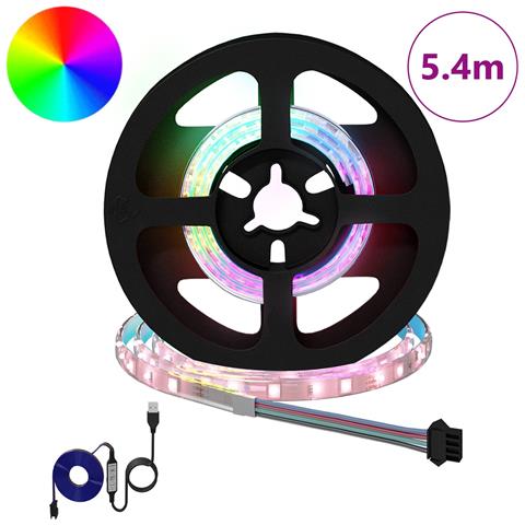 Striscia LED 12 pcs Nero e trasparente 450 mm Rame e plastica - Foto 2
