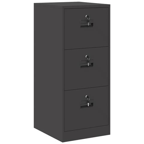 Armadio per File con cassetto Nero 44 x 50 x 106.5 cm - Foto 1