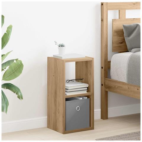 Comodino con cassetto Rovere artigianale 25,5 x 22 x 49,5 cm - Foto 2